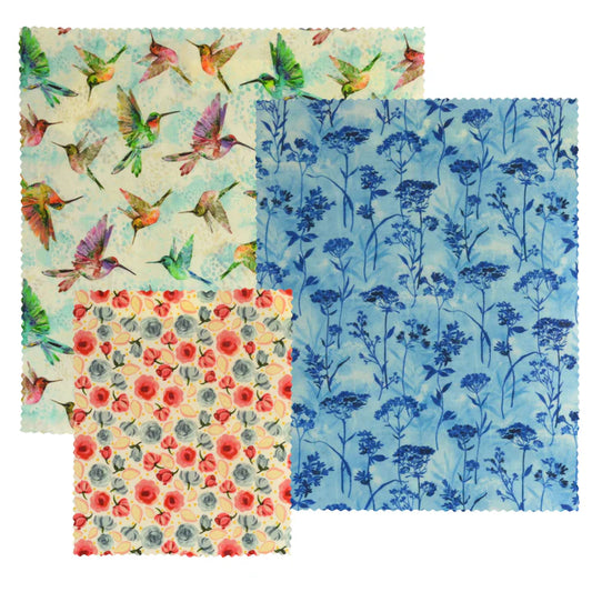 허밍버드 하모니 – 밀랍 랩 3개 세트 🌿